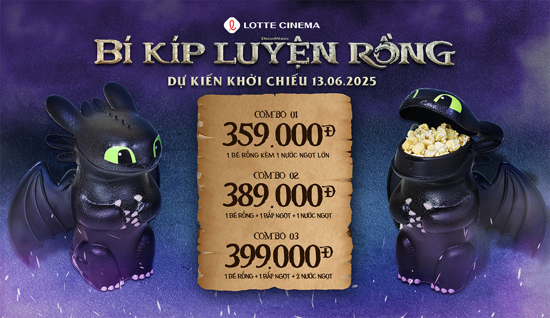 HỘP BẮP BÍ KÍP LUYỆN RỒNG ĐÃ CÓ MẶT TẠI LOTTE CINEMA