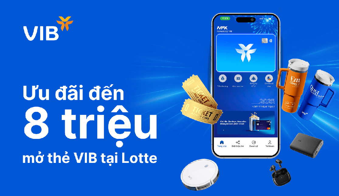 ƯU ĐÃI KHI MỞ THẺ TÍN DUNG VIB